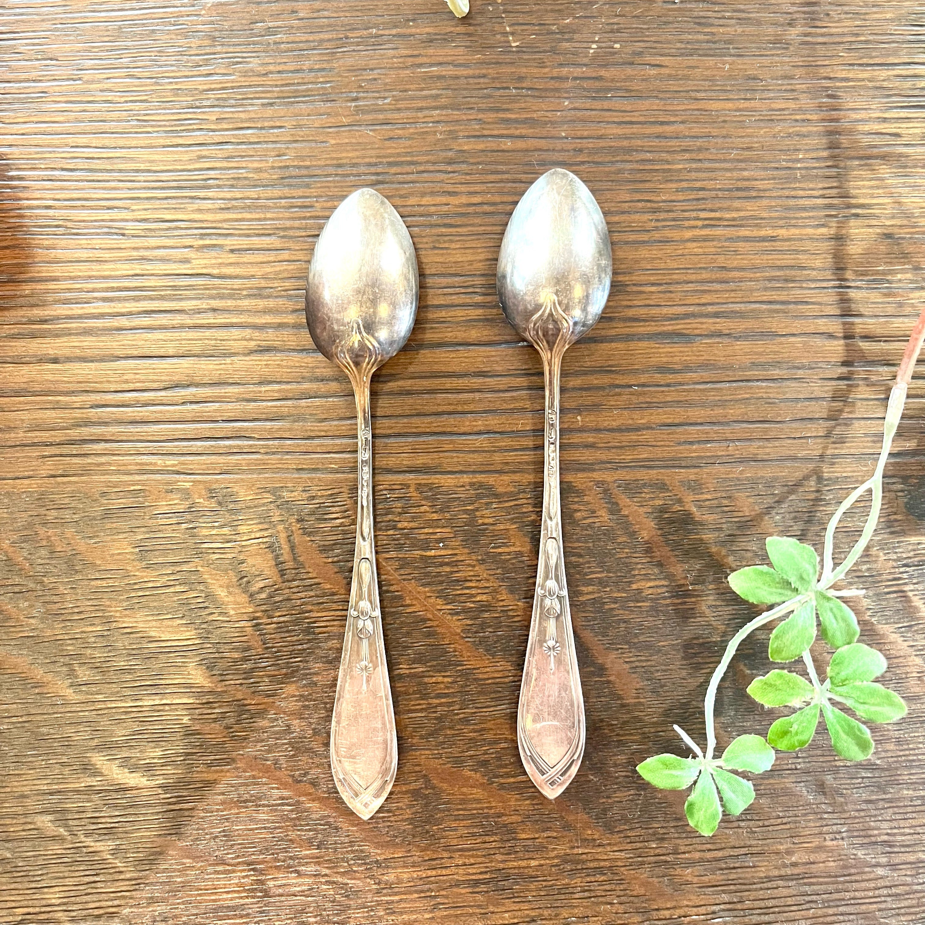 アンティーク ティースプーン 2本セット 中古