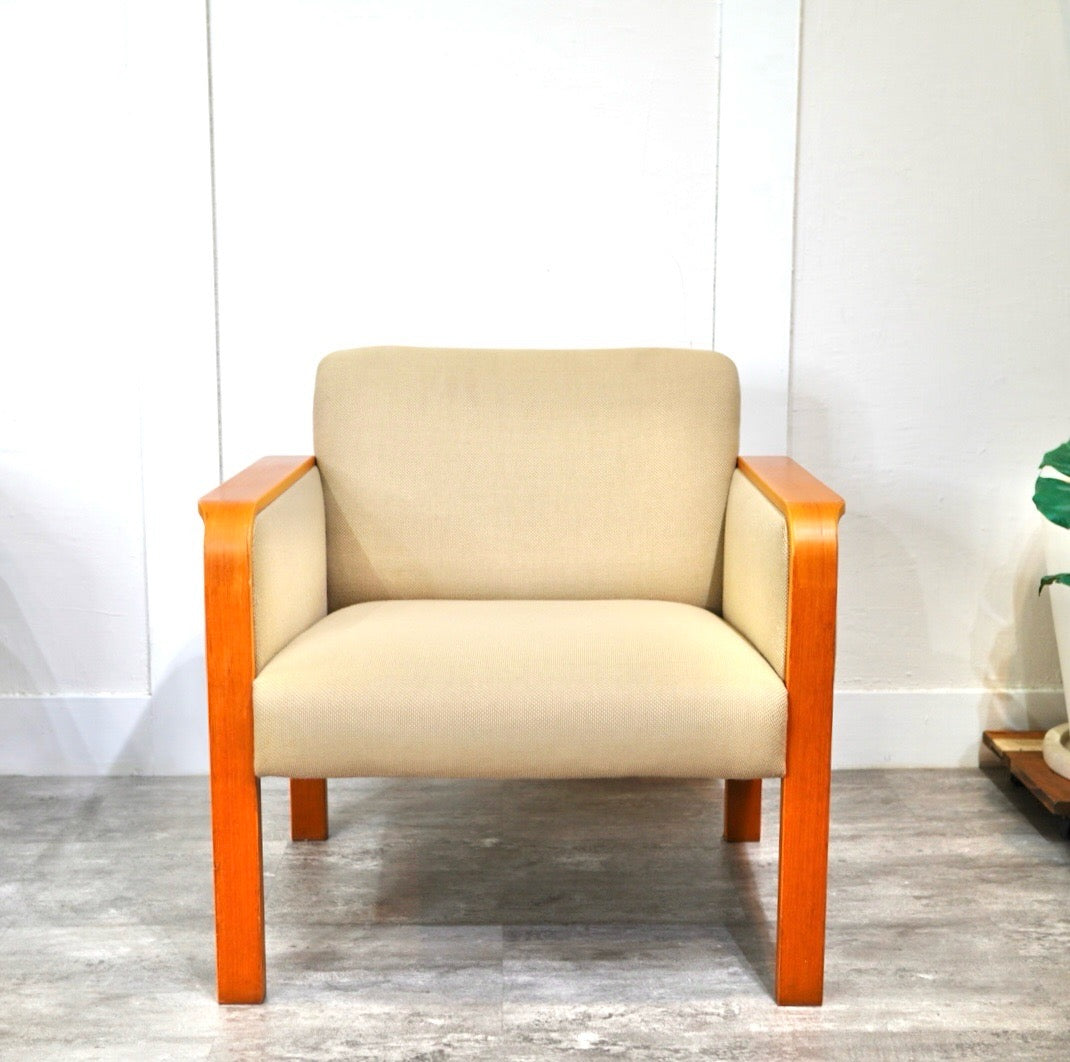 天童木工 / Tendo プライウッド アームソファ 1人掛け 中古 レトロ