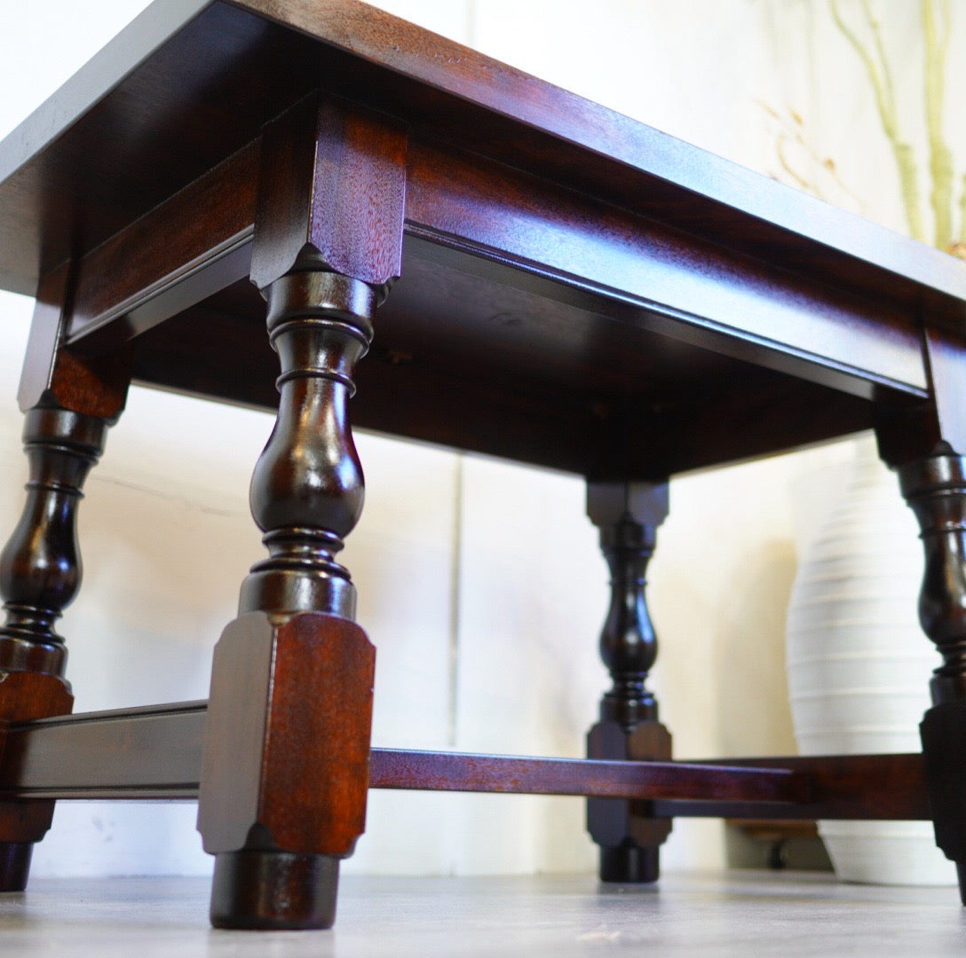 松本民芸家具 C型センターテーブル ヴィンテージ 中古 民藝 工芸 机