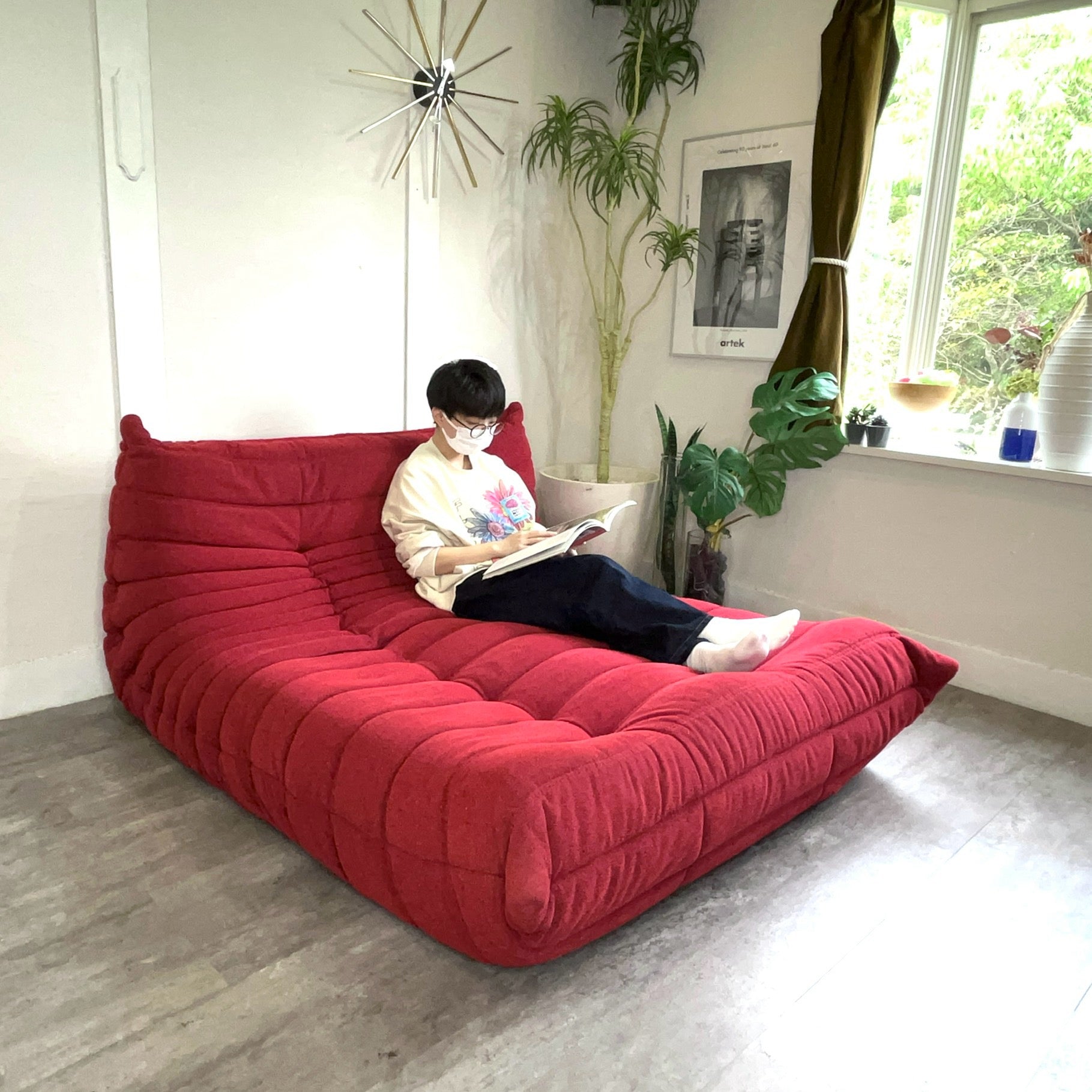 リーン・ロゼ / ligne roset トーゴ / Togoラウンジソファ 2P 寛ぎ