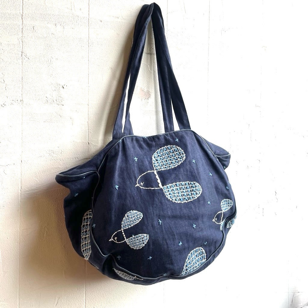 古着】ミナペルホネン / mina perhonen ミャオバッグ / meow bag