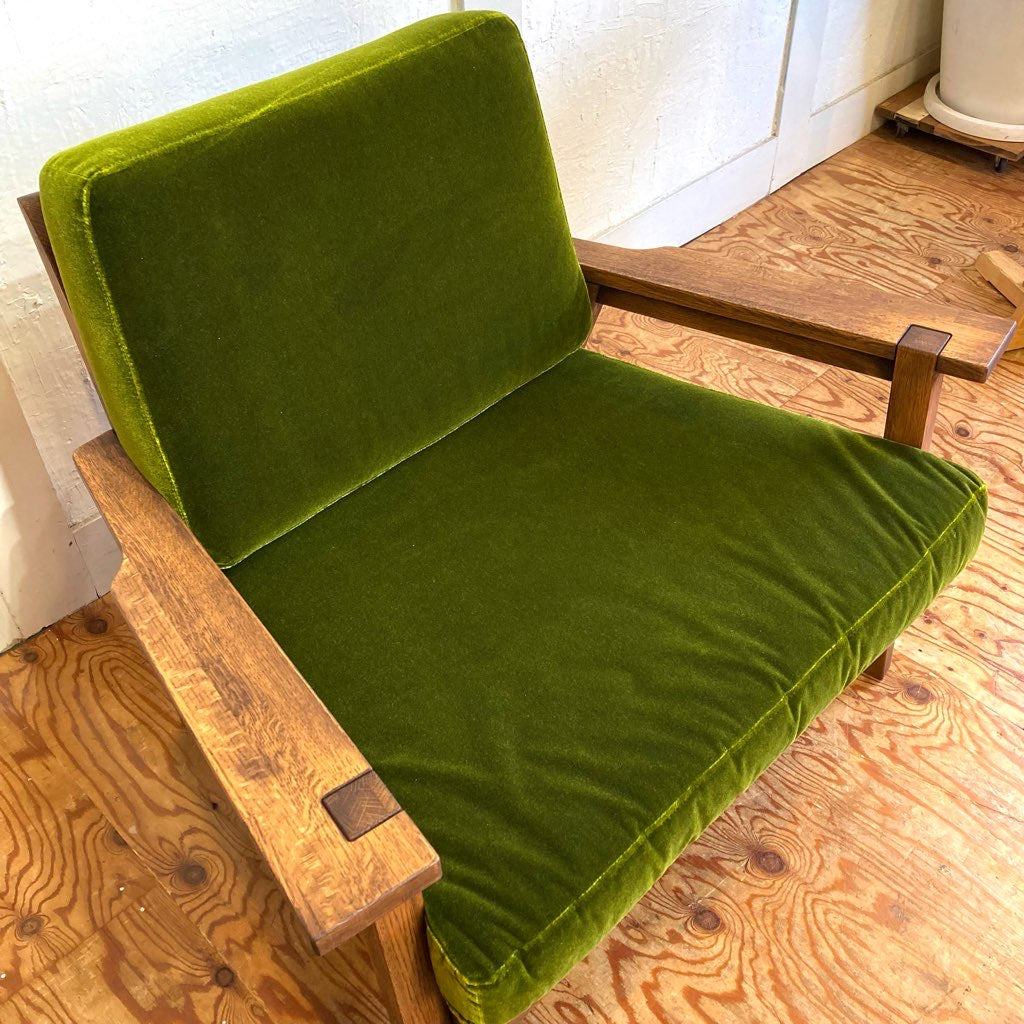 吉桂 ウイスキーオークシリーズ 一人掛けソファ クッション モケット