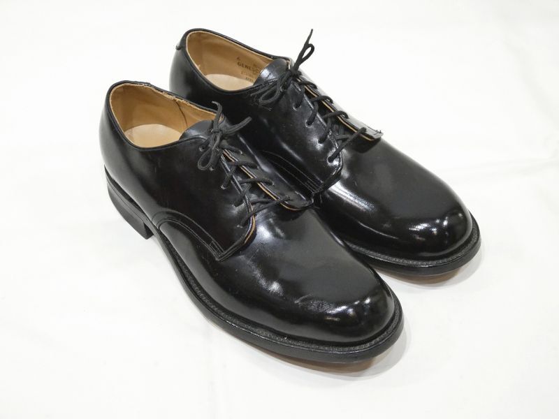 70s US NAVY USN OXFORD SERVICE SHOES 6R - RICUR