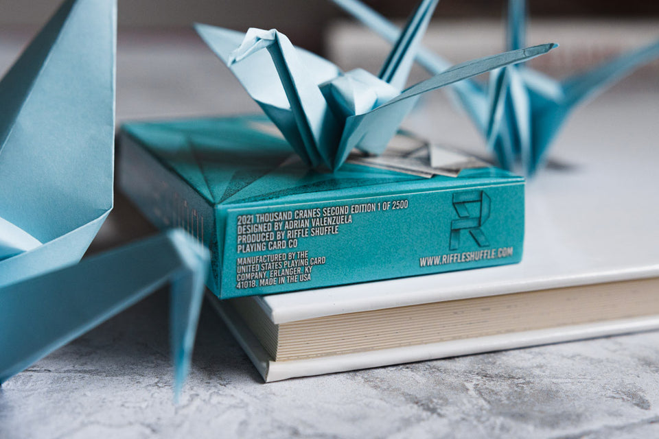 1000 Cranes V2 Playing Cards - Riffle Shuffle Playing Card Co