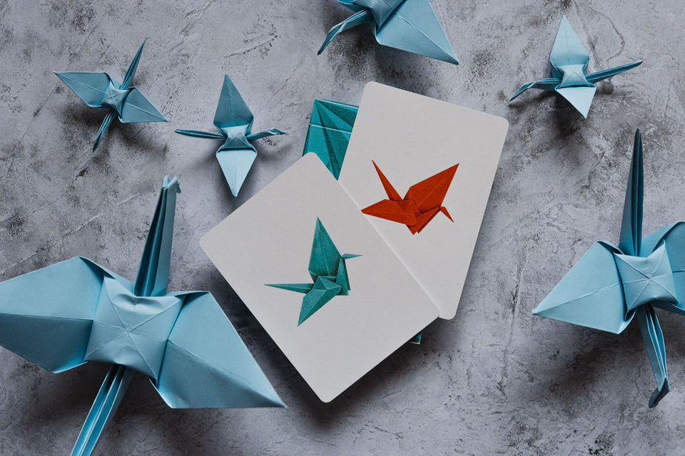 1000 Cranes V2 Playing Cards - Riffle Shuffle Playing Card Co