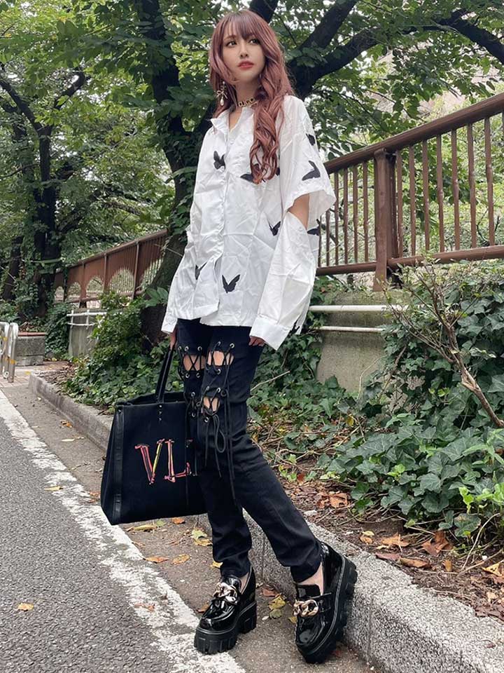 チェーン厚底ローファー - Riina couture