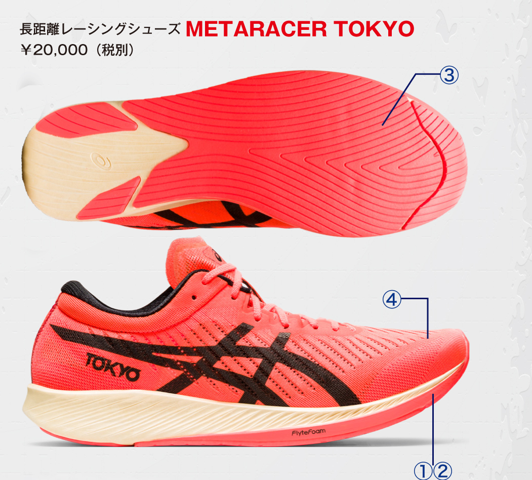 ASICSの〝先進的〟レーシングシューズ METASPRINT（メタスプリント