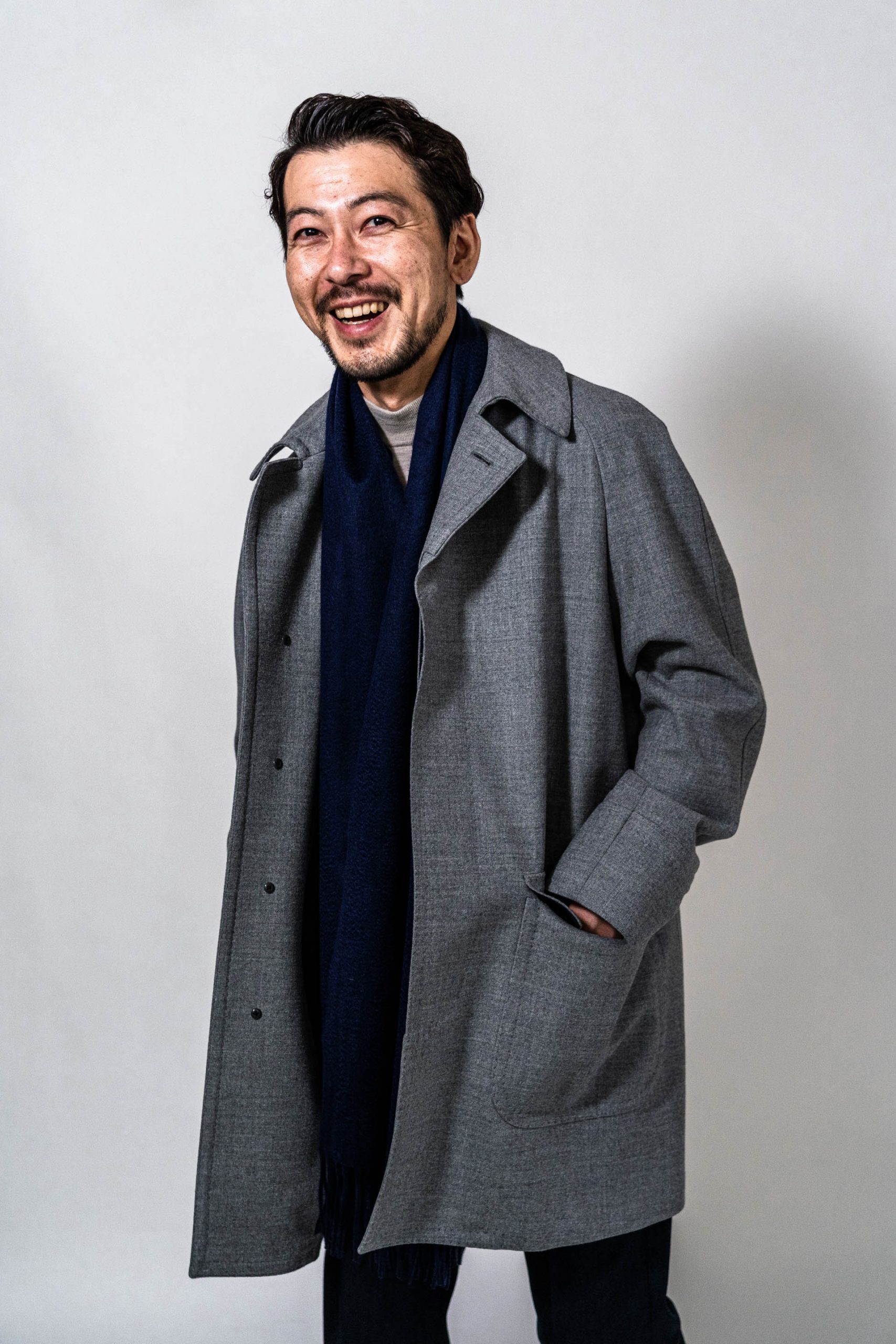 LIGHT GREY DRIVING COAT | RING JACKET（リングヂャケット