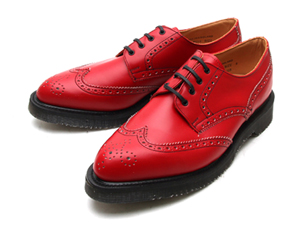 ジョージコックス15014レッドレザー ウイングチップ／ROCK SHOES COMPANY