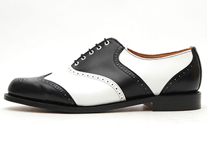 ジョージコックス 13308 SADDLE BROGUE OXFORD ホワイトレザー