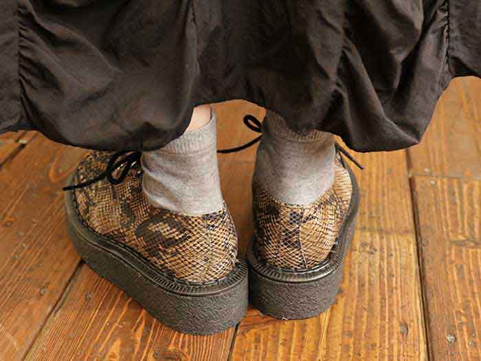 ジョージコックス3588ブラウンベージュパイソン／ROCK SHOES COMPANY