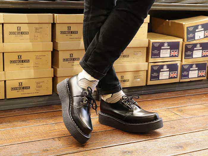 ジョージコックス 8961 ブラックレザー／ROCK SHOES COMPANY