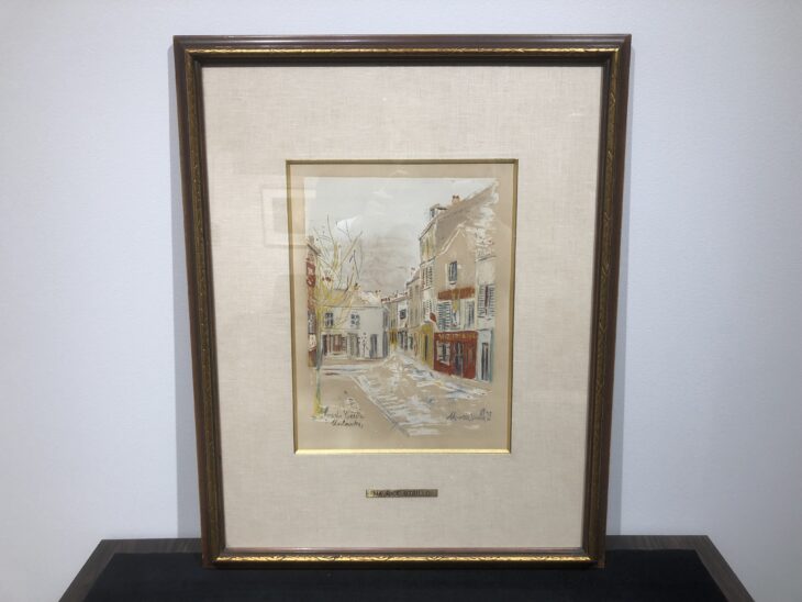 モーリス・ユトリロ作「リトグラフ Montmartre vécu par utrillo
