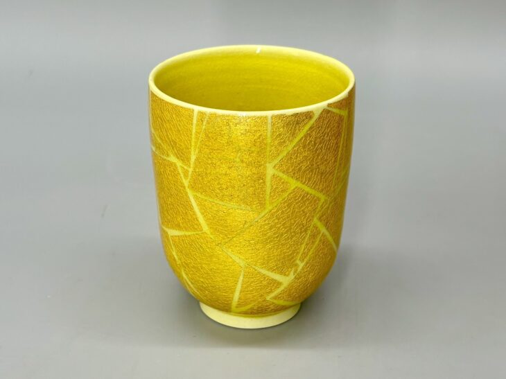 小野珀子 作『釉裏金彩 湯呑』 ｜骨董品買取 緑和堂