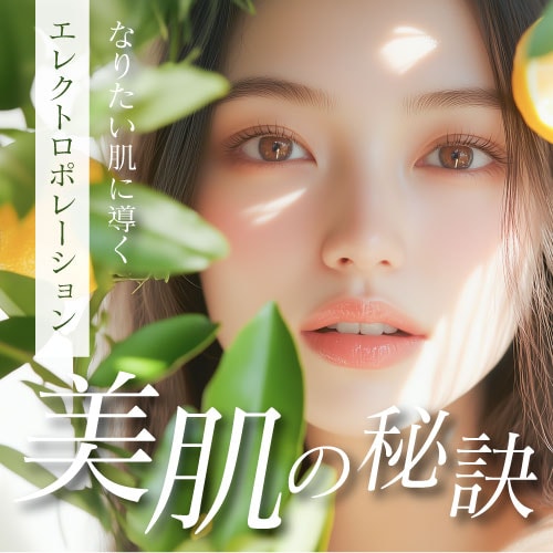 乾燥・毛穴・ニキビ跡】エレクトロポレーションで肌奥まで美容成分を
