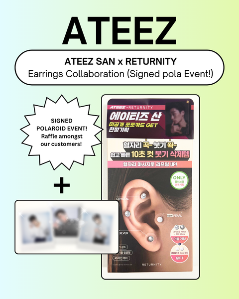 05/17 ATEEZ SAN SIGNED POLAROID EVENT] ATEEZ SAN x RETURNITY