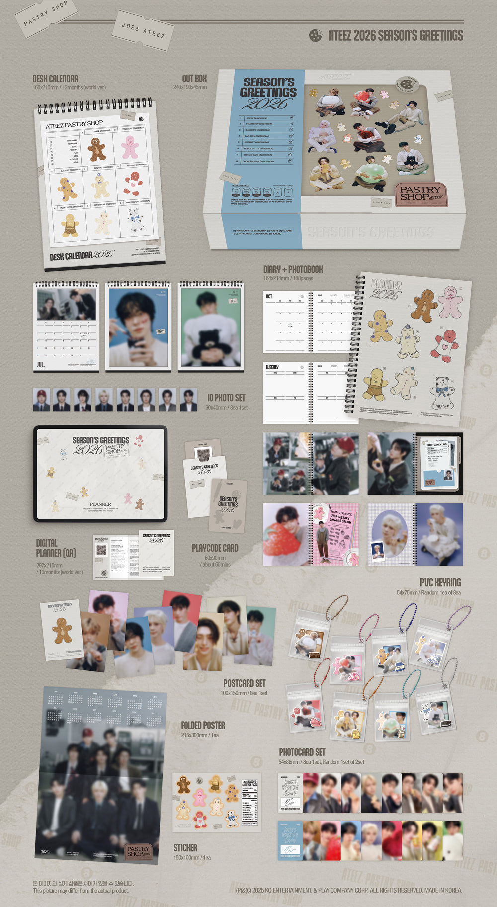 UNIVERSAL MUSIC STORE JAPAN] ATEEZ - 2026 SEASON'S GREETINGS