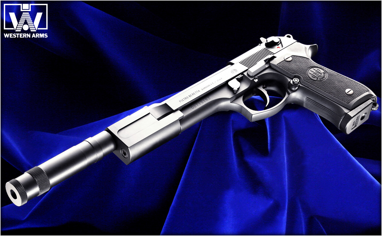 大迫力のムービーガン「WA【ベレッタ】M92FS LEON サイレンサーBK