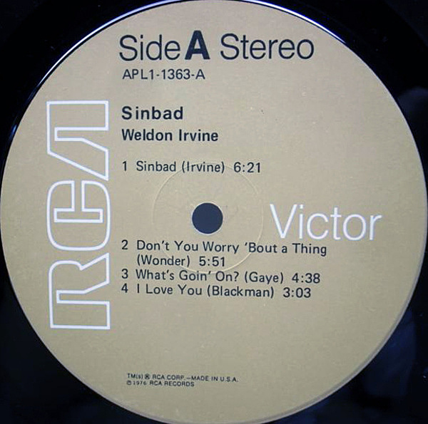 WELDON IRVINE / Sinbad (LP) / RCA Victor | WAXPEND RECORDS