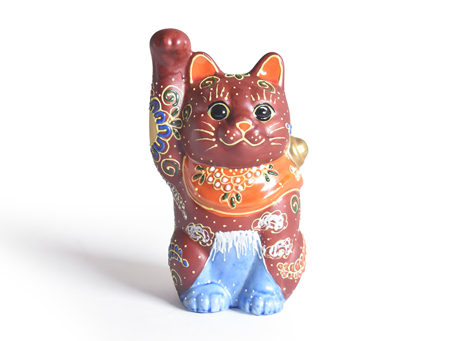 九谷焼 招き猫 富士山