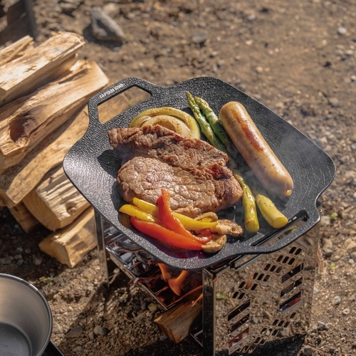 スクエア グリルプレート20×20cm CAPTAIN STAG（キャプテンスタッグ