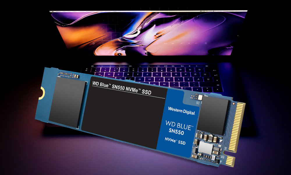 Western Digital's WD Blue SN550 NVMe SSD Can Deliver up to 4x the