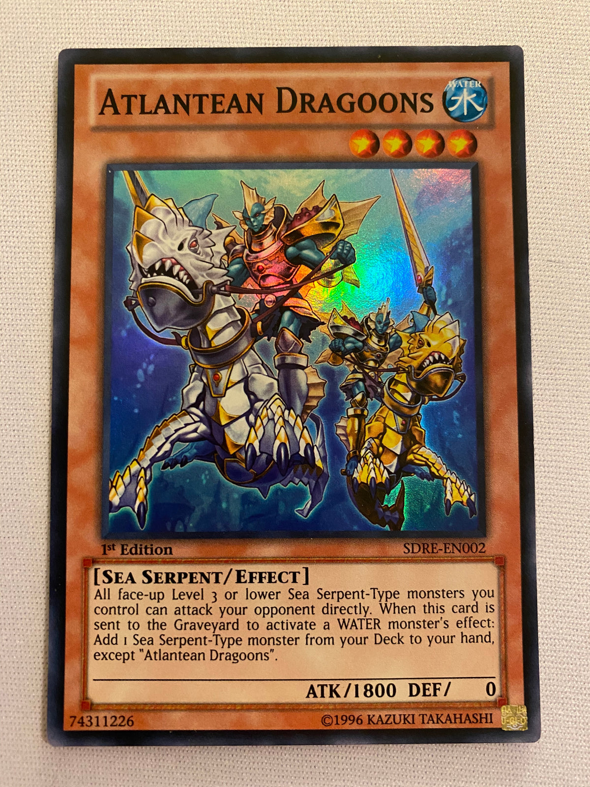 海皇の竜騎隊 Atlantean Dragoons レリーフAP02 EN001 海皇の竜騎隊