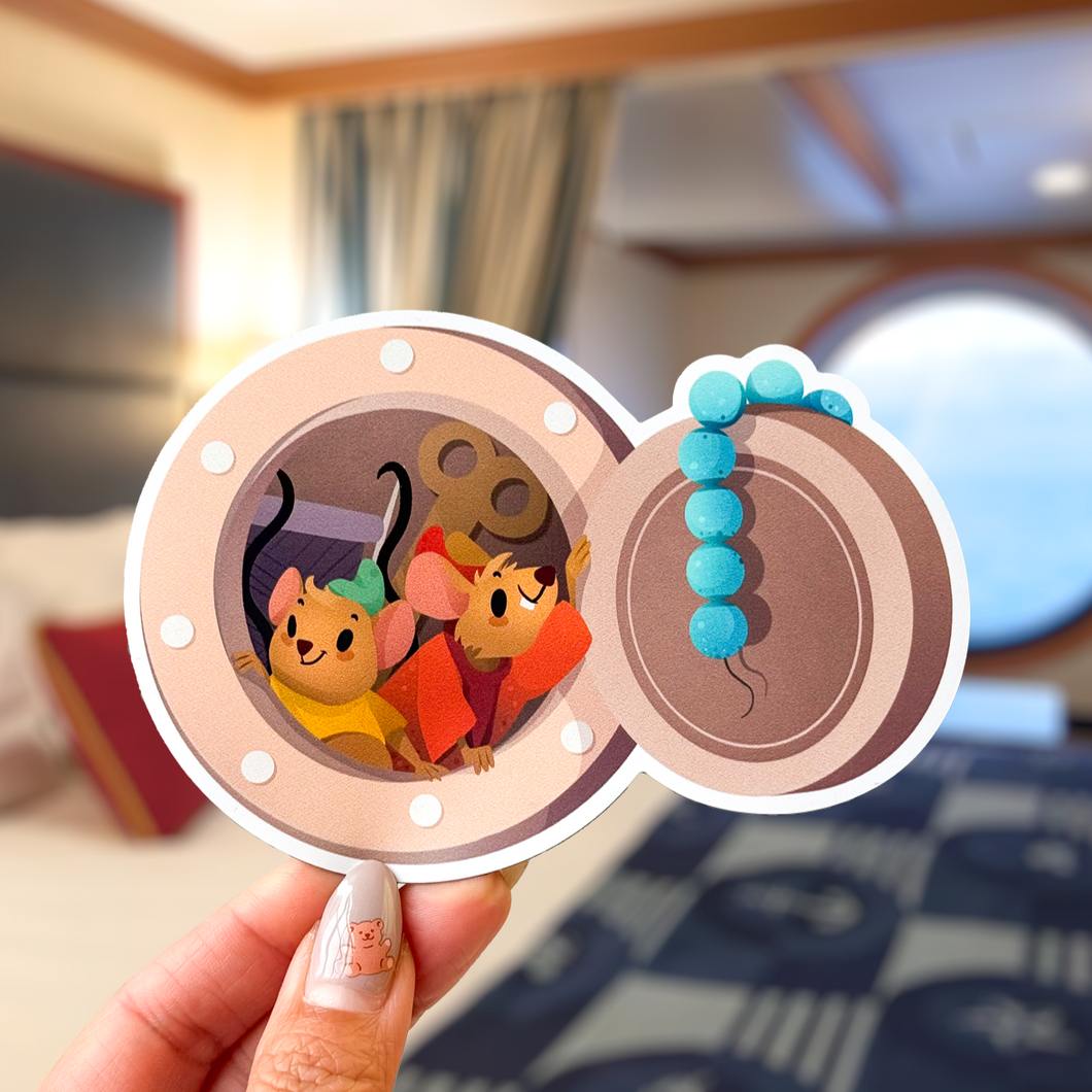 Jaq Jaq Gus Gus Porthole Door Cruise Magnet – Wish Upon Magic