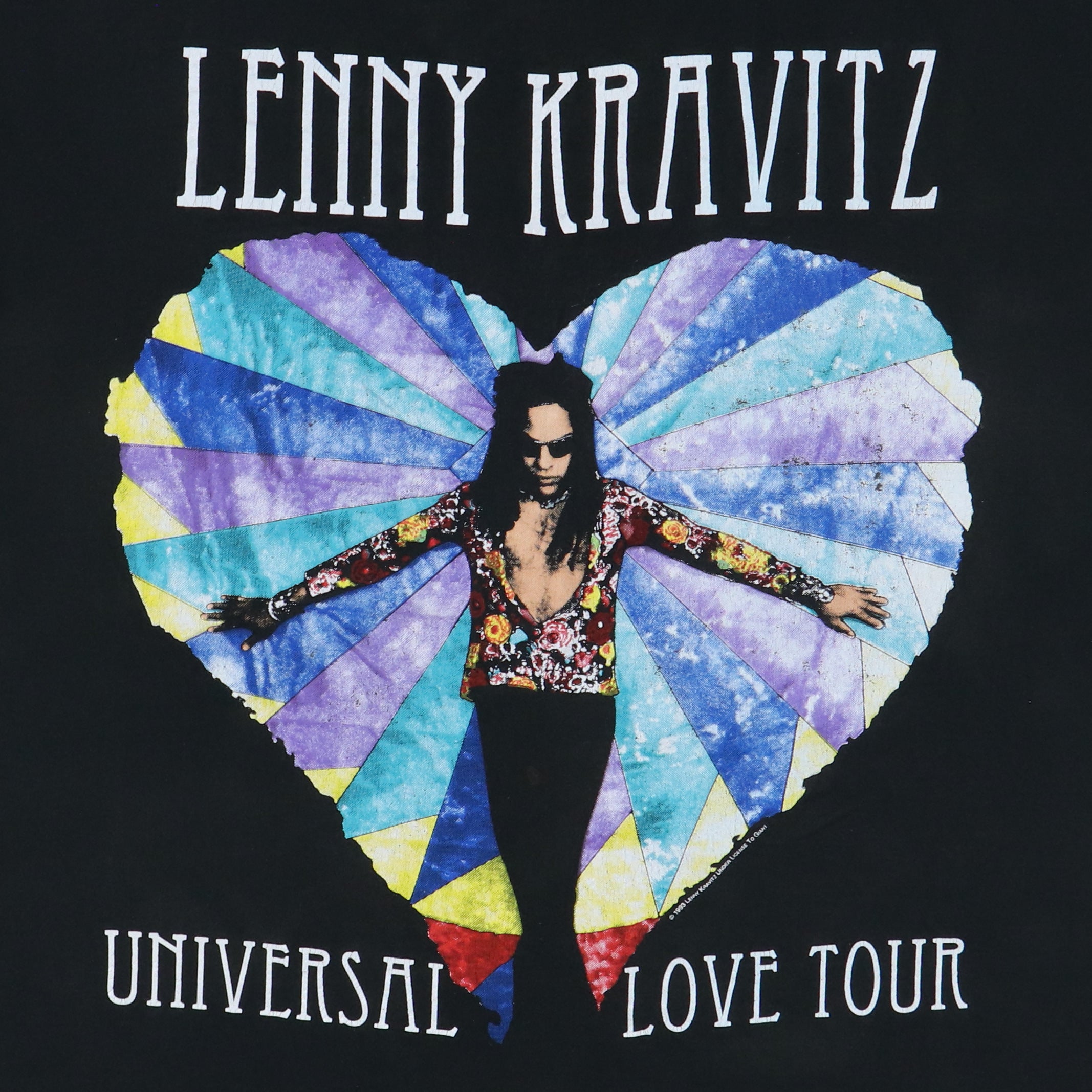 1993 Lenny Kravitz Universal Love Tour Shirt – WyCo Vintage