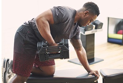 PowerBlock Sport EXP | Selectorized | Expandable | Compact Dumbbell