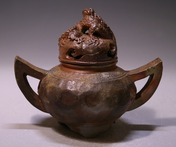 大森輝彦 作 「備前手造竜香炉」 ～備前焼専門卸小売店 川口陶楽苑～