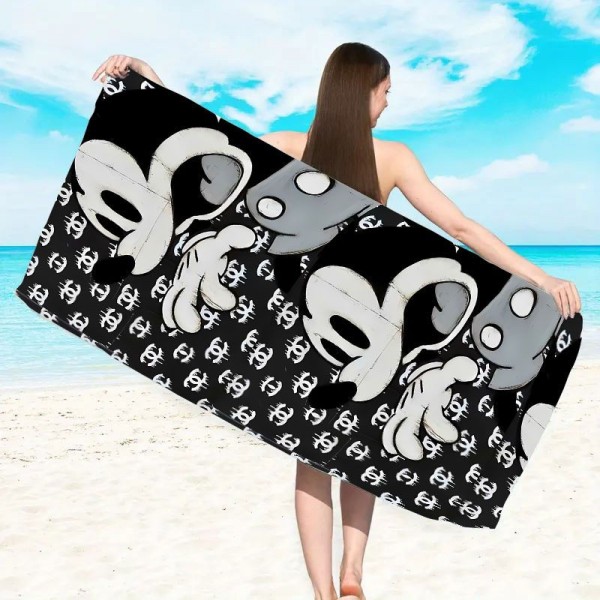 シャネル タオル chanel風ビーチ フェイスハンドタオル ハンカチココマーク