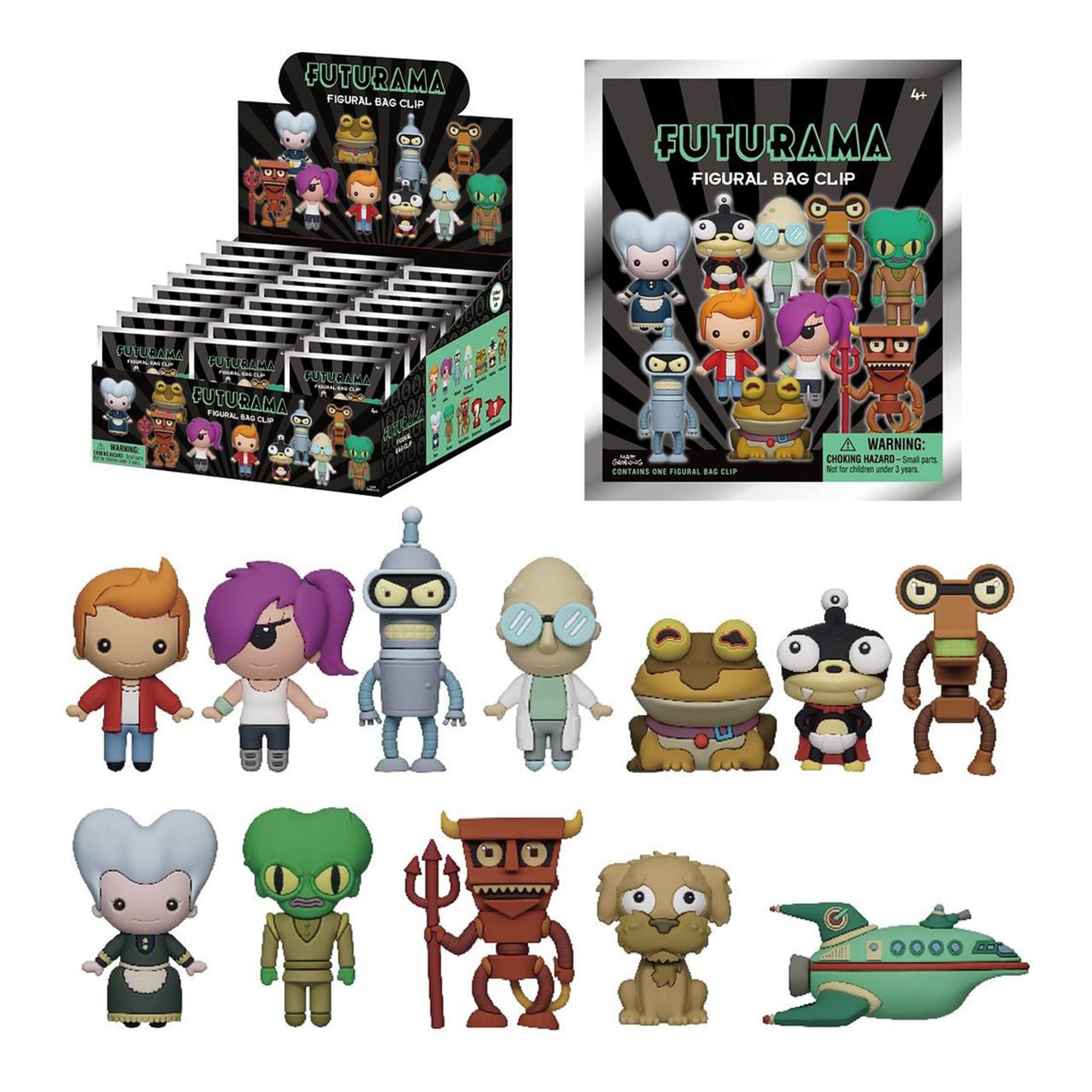 Futurama 3D Figural Foam Bag Clip | 1 Random | Free Shipping