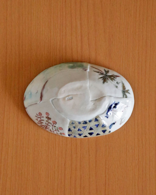 砥部焼の和食器 生石窯の小皿【砥部工房 からくさ】