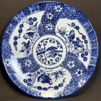 大皿│埼玉県熊谷市のの骨董品専門店「雑貨とちや」｜印判皿・染付皿を