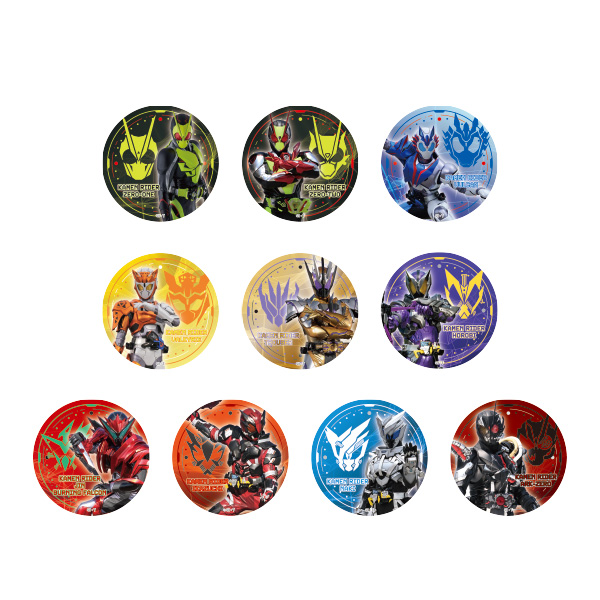 トレーディングジュエリー缶バッジコレクション(全10種)【仮面ライダー