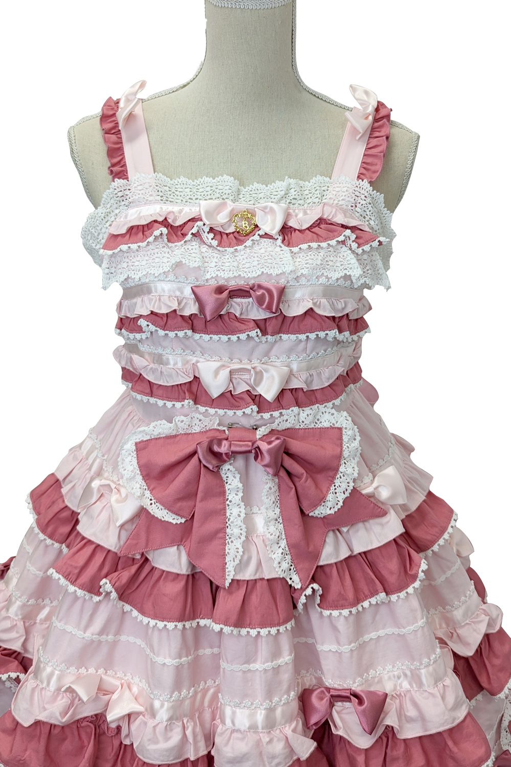 Bonbon Parfumジャンパースカート＋ヘッドドレスセット ピンク｜東京