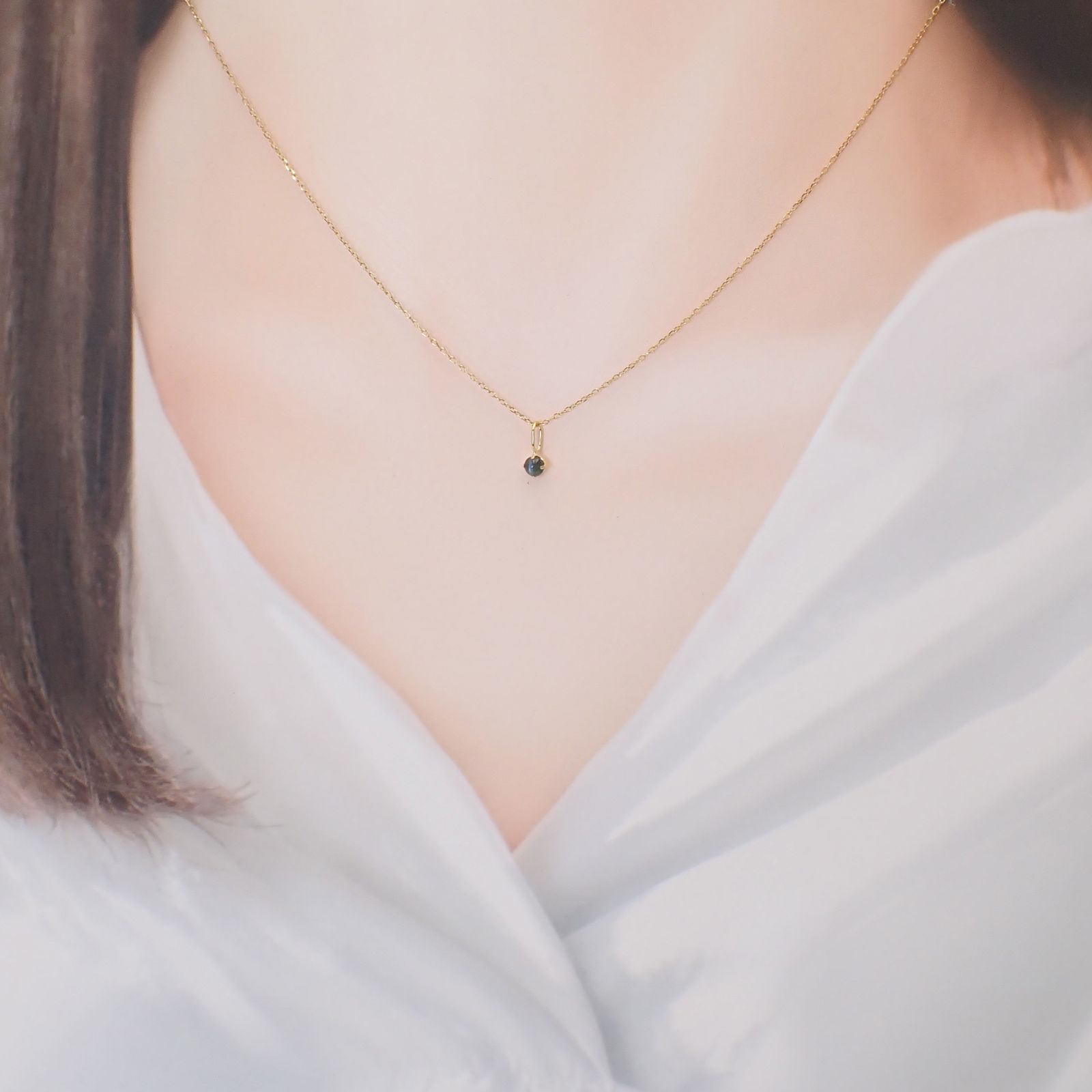 Ruby】希少石エピドートインスキャポライトのネックレストップ Ruby