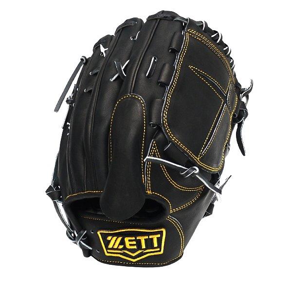 ZETT Pro Japan Steerhide 12 inch Black Pitcher Glove