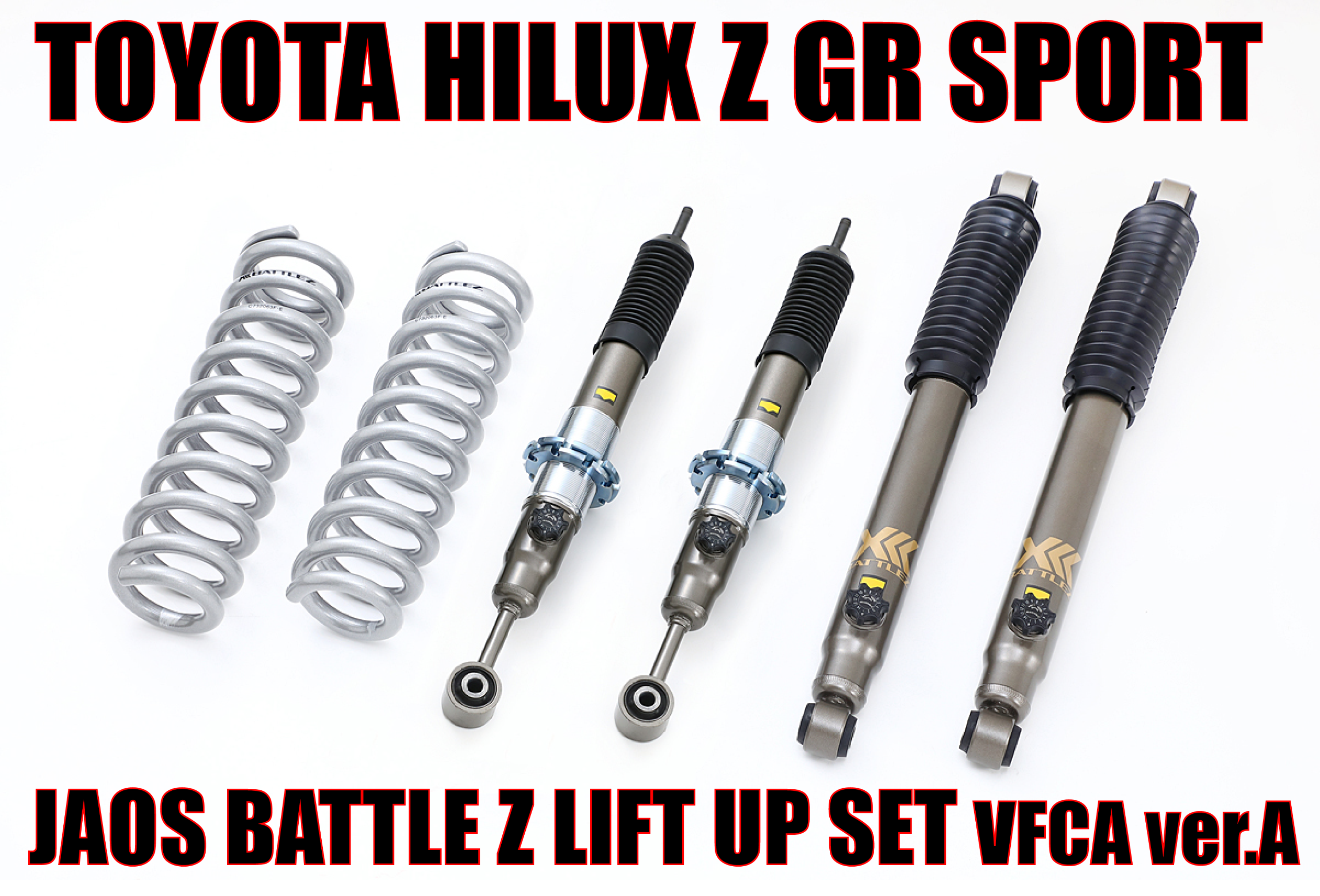 TOYOTA HILUX Z GR SPORT 】JAOS BATTLEZ リフトアップセット VFCA