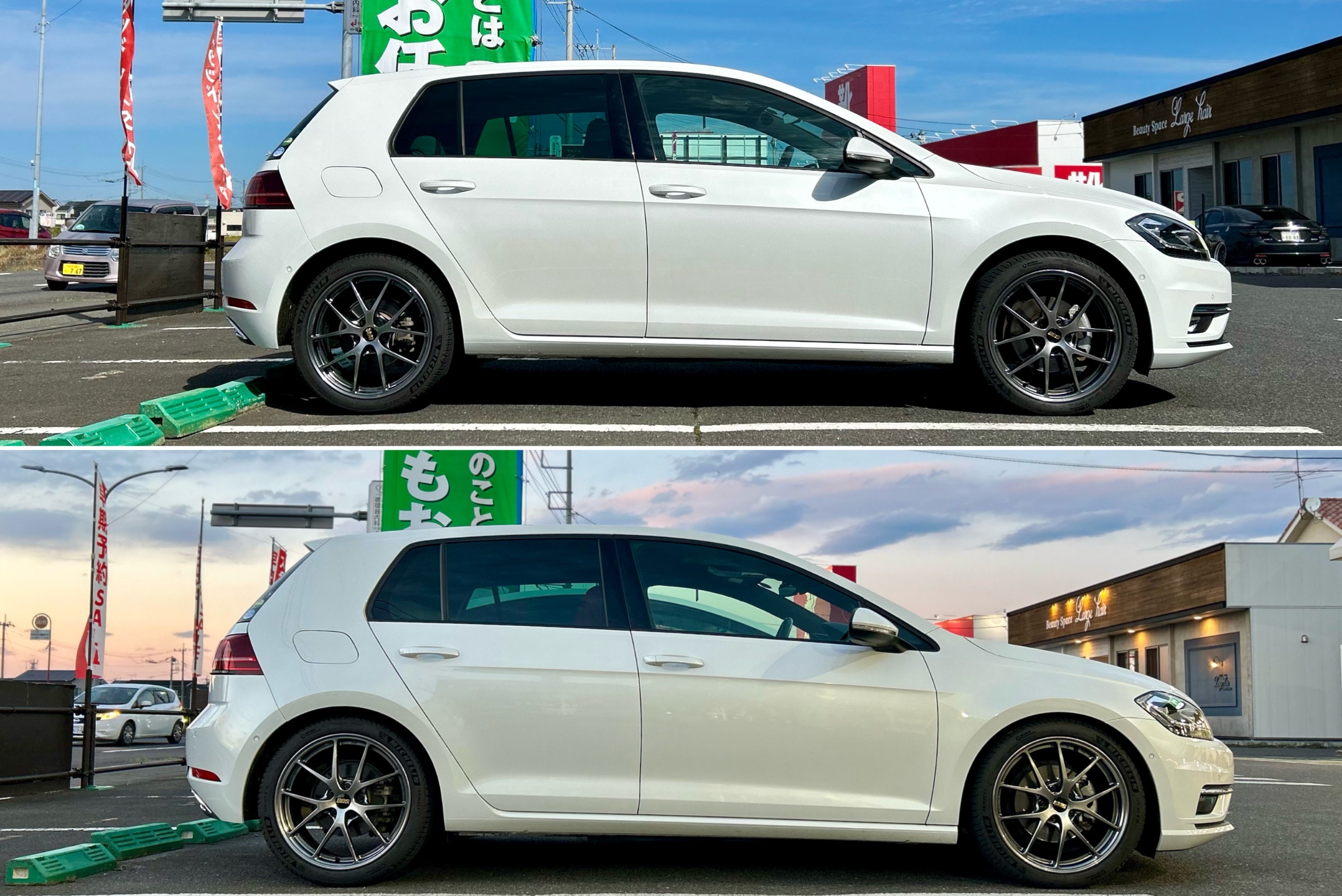 ゴルフⅦ アイバッハダウンサス取付作業 | 店舗おススメ情報 | タイヤ