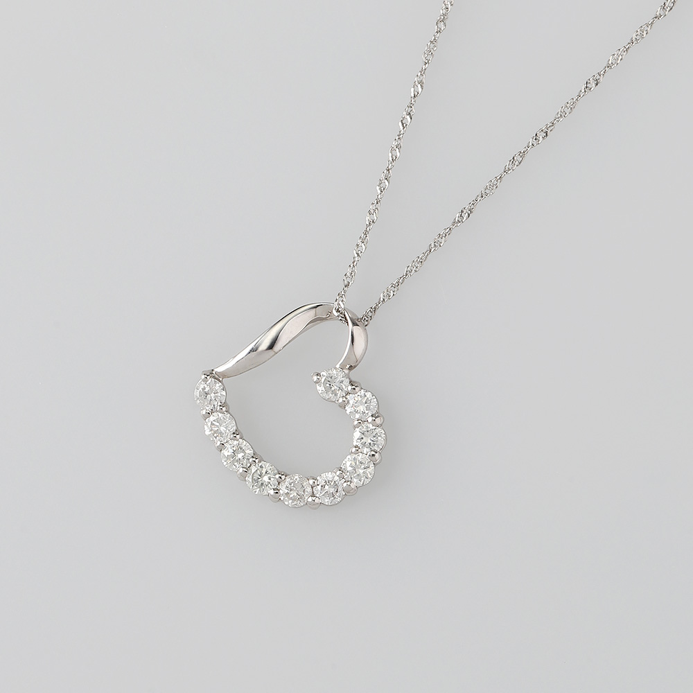 Pt0．4ctダイヤハートペンダント | 商品詳細 | 高島屋オンラインストア