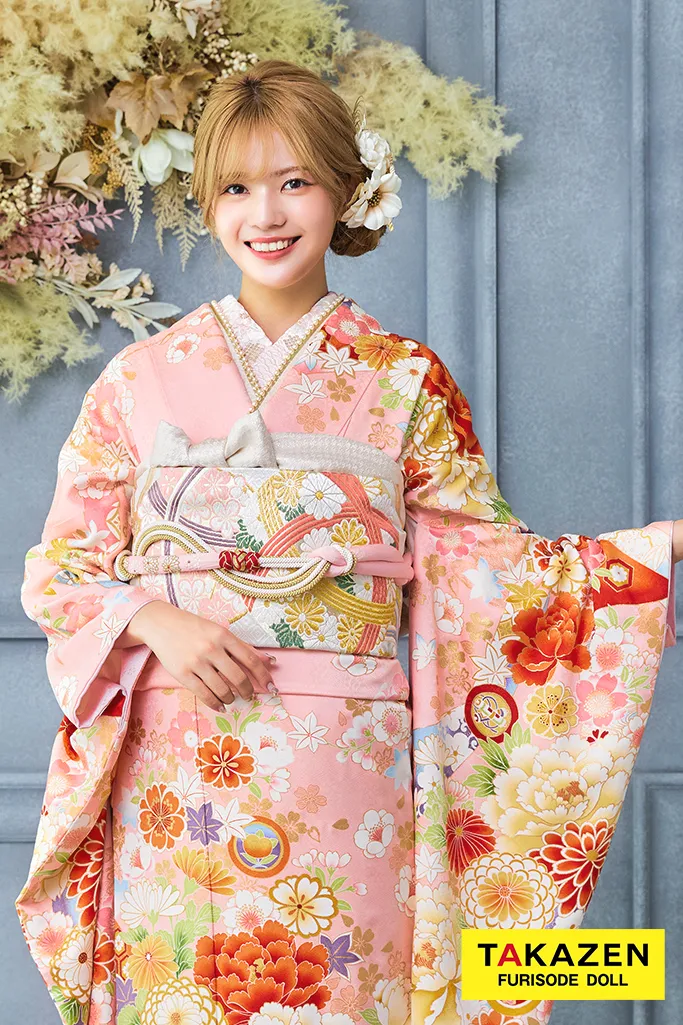 安い！正統派古典 ピンク 菊柄 かわいい はんなり 上品 おしとやか