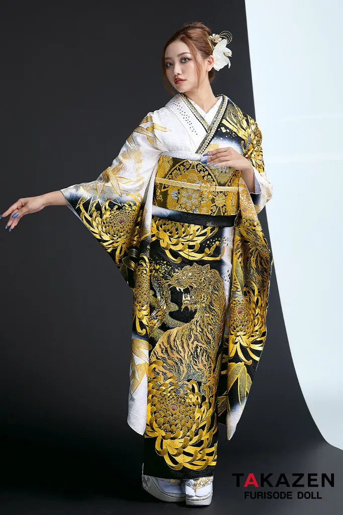 ジャパンモード 白/黒/ゴールド(金色) 本家トラ柄 一番派手 絶対目立つ