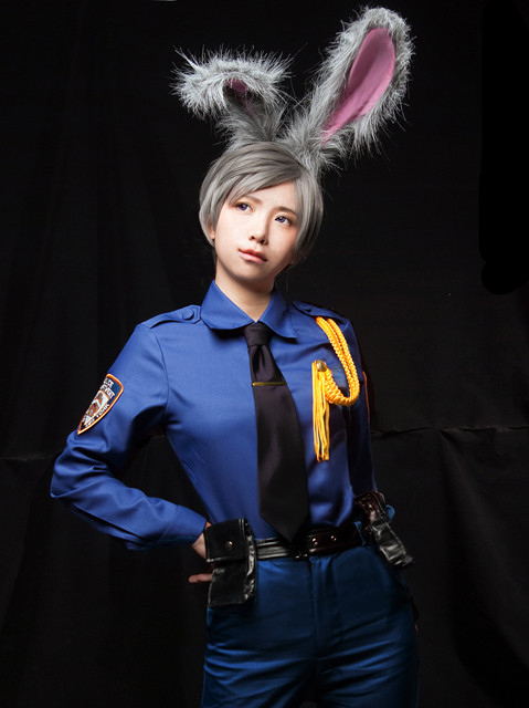 ズートピア ジュディ ウサギ Judy Nick ニック キツネ 警察服 耳尾付き
