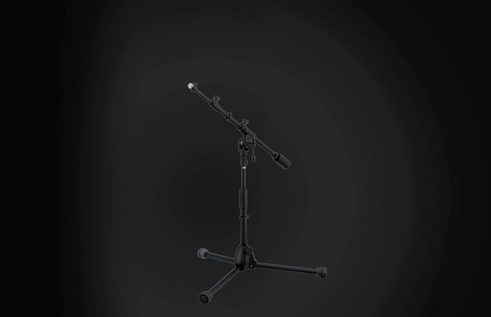 Low Profile Telescoping Boom Stand MS736LBK | Boom Microphone
