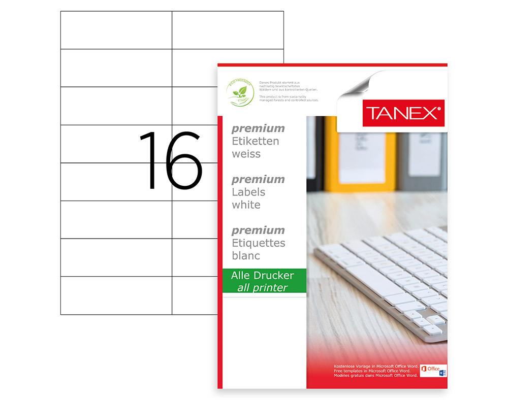 STANDART ÖLÇÜ TW-2105 | Tanex Label