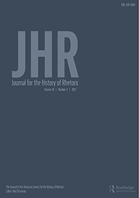 Journal for the History of Rhetoric | Journal | Taylor & Francis