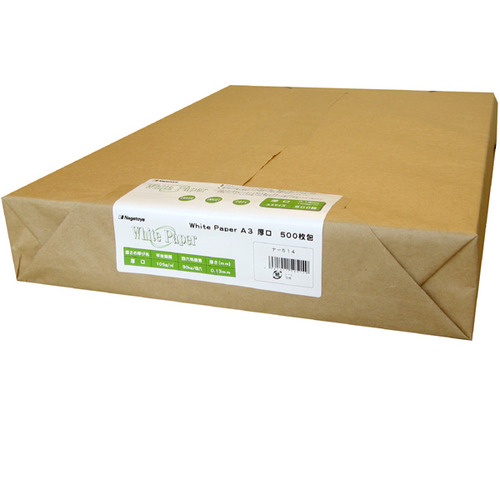 たのめーる】長門屋商店 ホワイトペーパー A3 厚口 90kg ナ-514 1冊