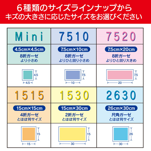 たのめーる】白十字 モイスキンパッド7520(滅菌済) 7.5×20cm 1箱(30枚